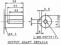 日立電機尺寸圖 0.1kW 橫行用